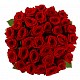 Букет 35 красных роз 60/70 см - фото 5831