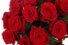 35 красных роз в корзине - фото 5834