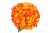 Букет 101 роза, оранжевый микс - фото 6901