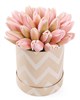 25 королевских тюльпанов в коробке, жемчужные - фото 7739